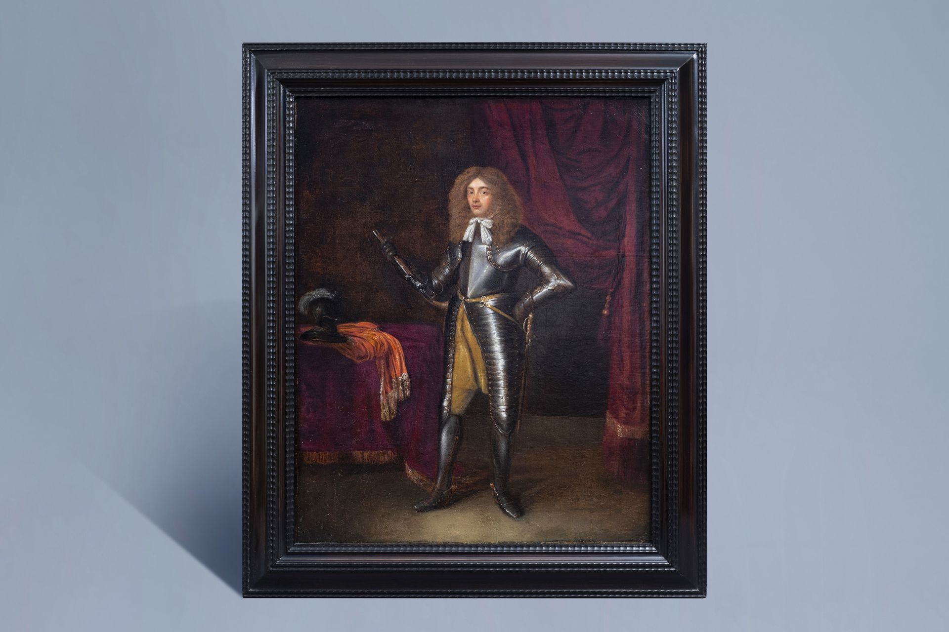 Dutch school: Portrait of a nobleman, oil on panel, 17th C. - Image 2 of 5