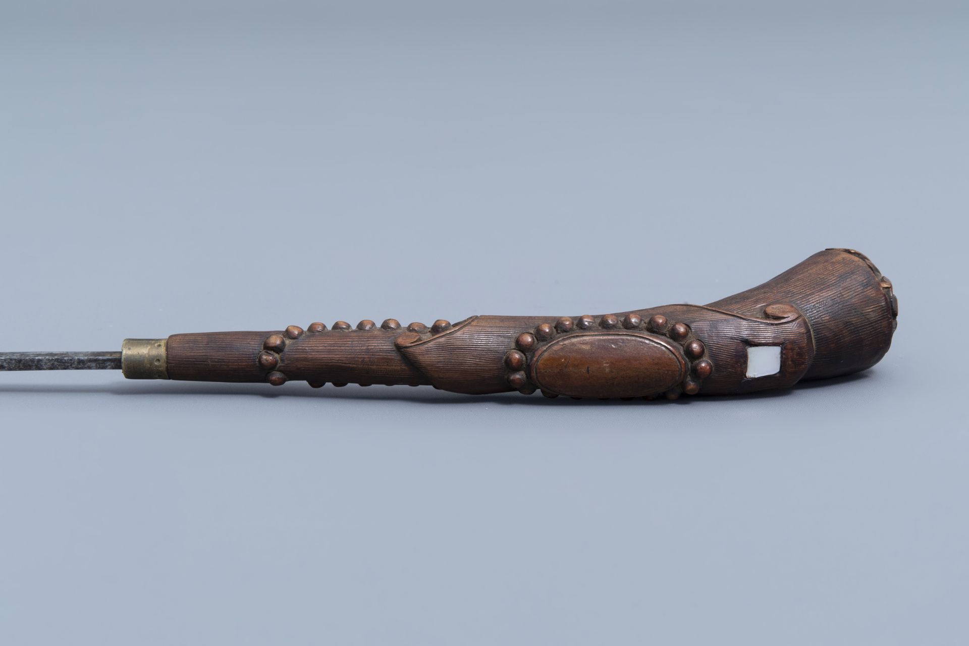 A French 'dague pique-couilles' or a prostitute's stabbing weapon, 19th C. - Image 8 of 8