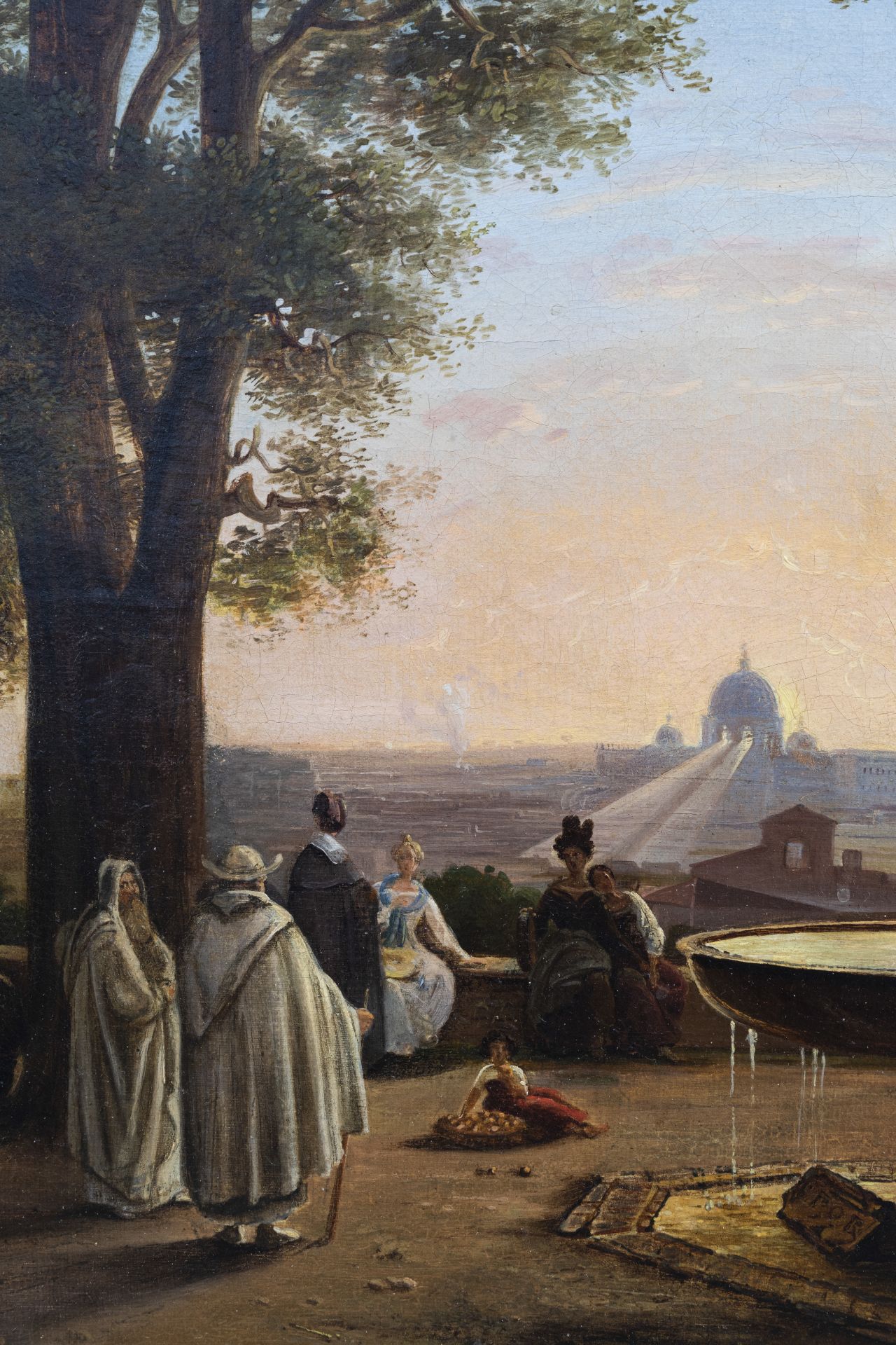 Jodocus Sebastiaen Van den Abeele (1797-1855) and/or circle: View on Rome, 1845 - Image 5 of 6