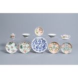 A varied collection of Chinese blue, white, qianjiang cai and famille rose porcelain, 19th/20th C.