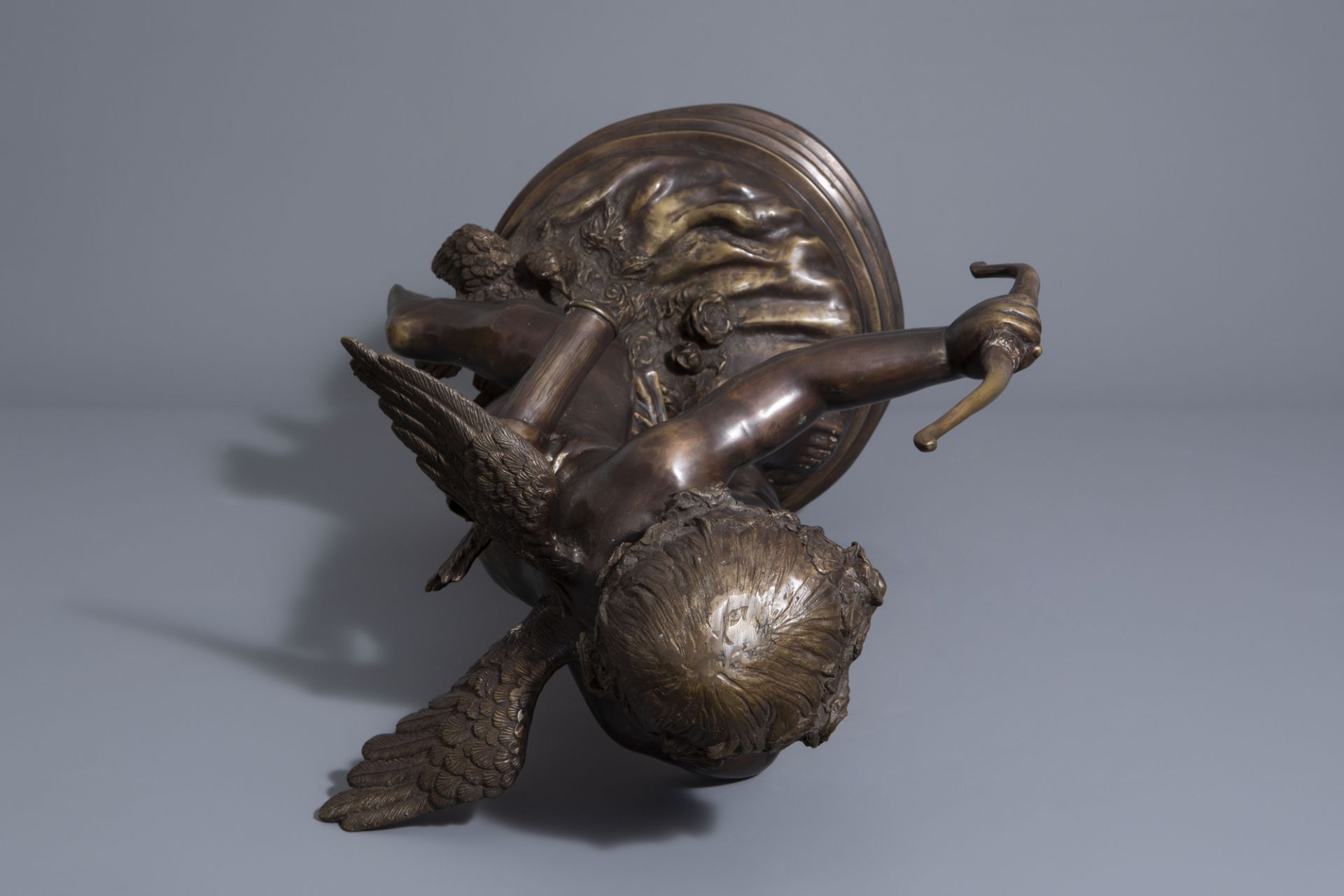 In the manner of Joseph d'Aste (1881-1945): Cupid, patinated bronze - Image 7 of 10