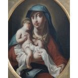 Austrian school, entourage of Franz Anton Maulbersch (1724-1796): The Virgin and Child, oil on canva