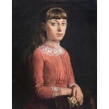 Jan-Hendrik Scheltema: Portrait of Maria Christina Boone, oil on canvas, dated 1888