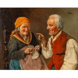 A. Lori: Growing old together, oil on canvas, 19th/20th C.