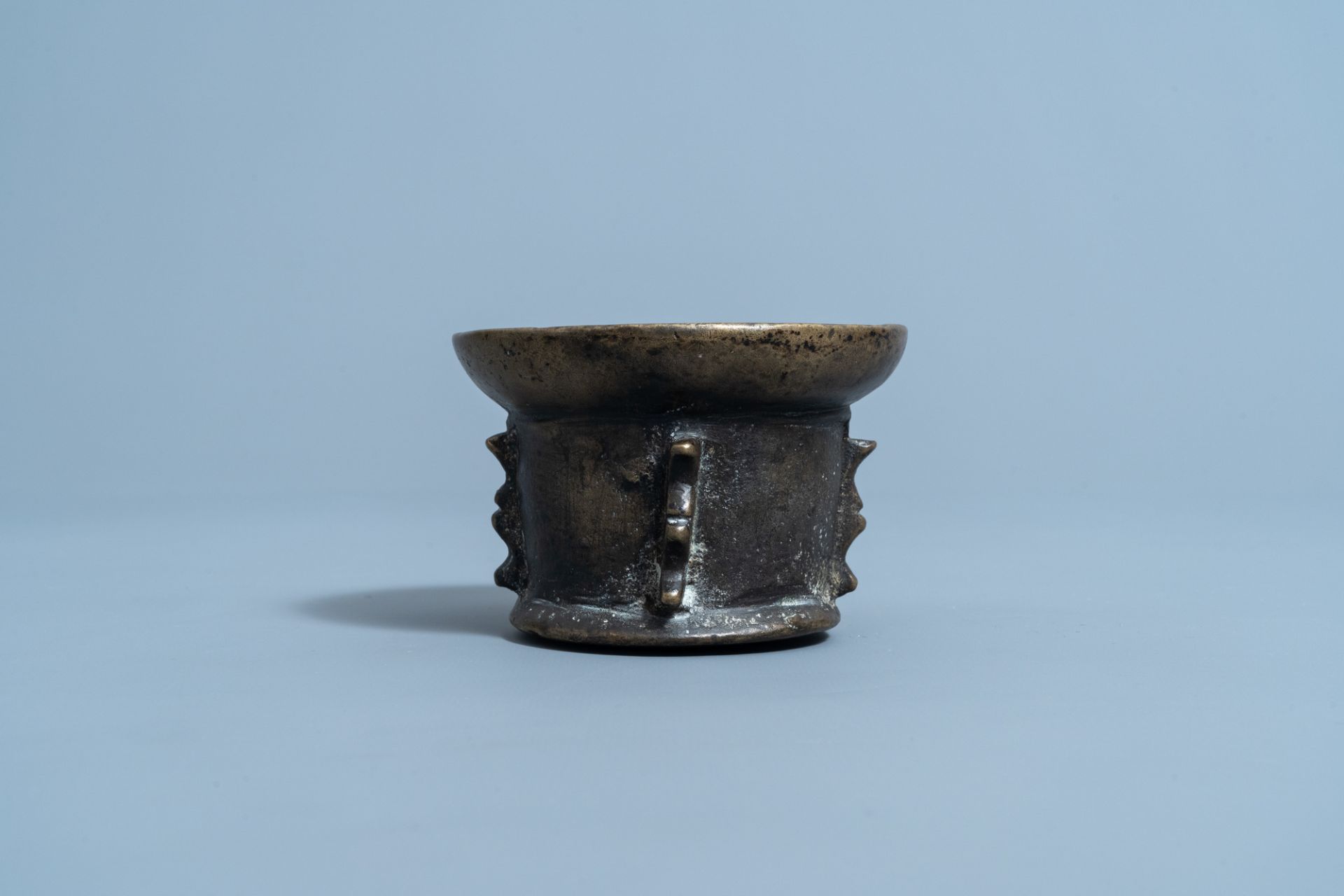 A French bronze mortar, 17th C. - Image 5 of 7