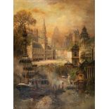 Henri van der Hecht (1841-1901): The most beautiful of Brussels, oil on canvas