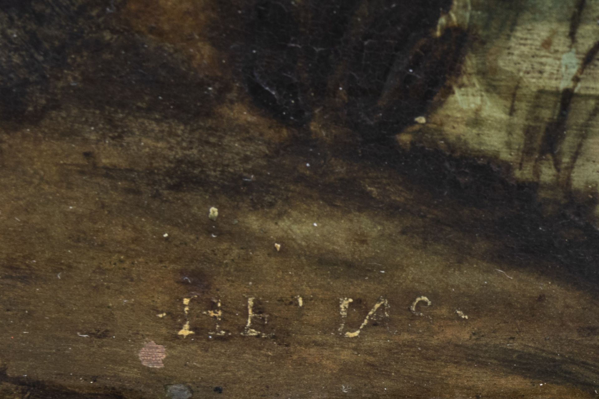 Flemish school: 'H. Elias' (Saint Elias Aegyptius), oil on copper, 17th C. - Image 4 of 5
