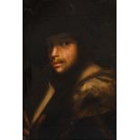 European school, follower of Rembrandt van Rijn (1606-1669): Portrait of a man with a letter, oil on