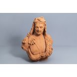 Flemish school, after Lucas Faydherbe (1617-1697): 'Hercules', terracotta, 19th C.