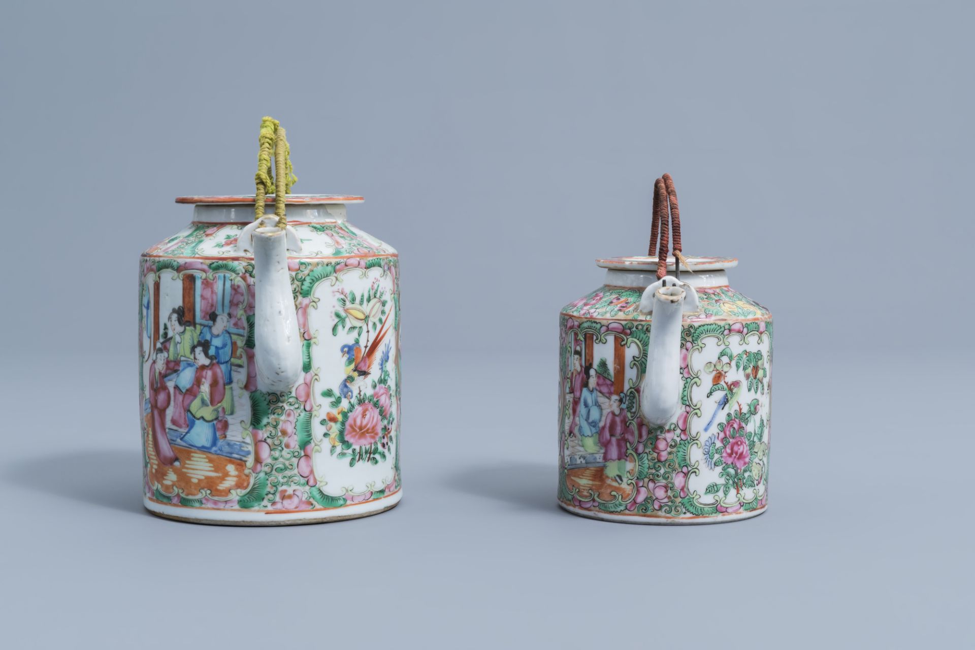 A varied collection of Chinese Canton famille rose porcelain, 19th/20th C. - Image 17 of 31