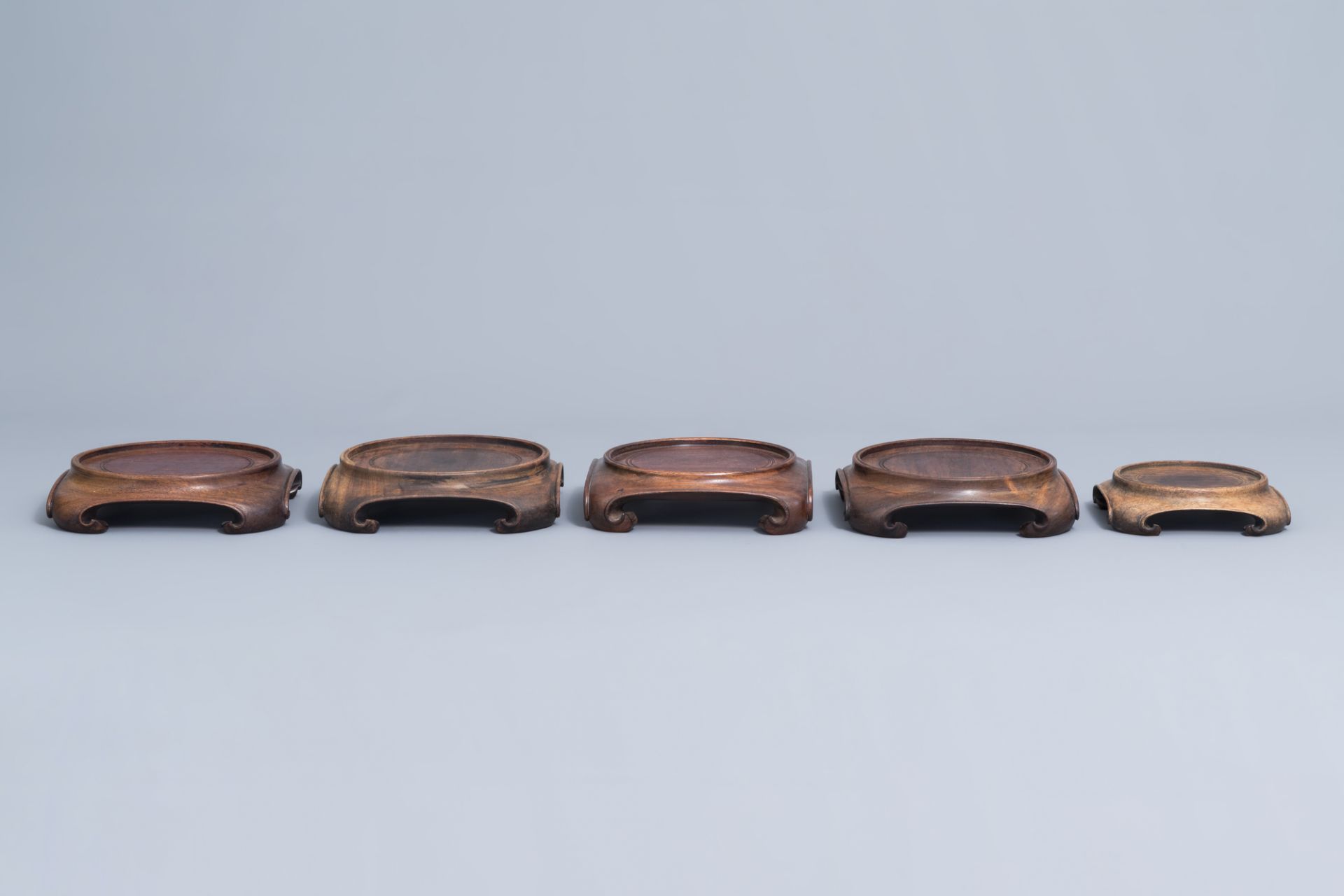 A collection of Chinese wooden stands, 19th/20th C. - Image 5 of 15