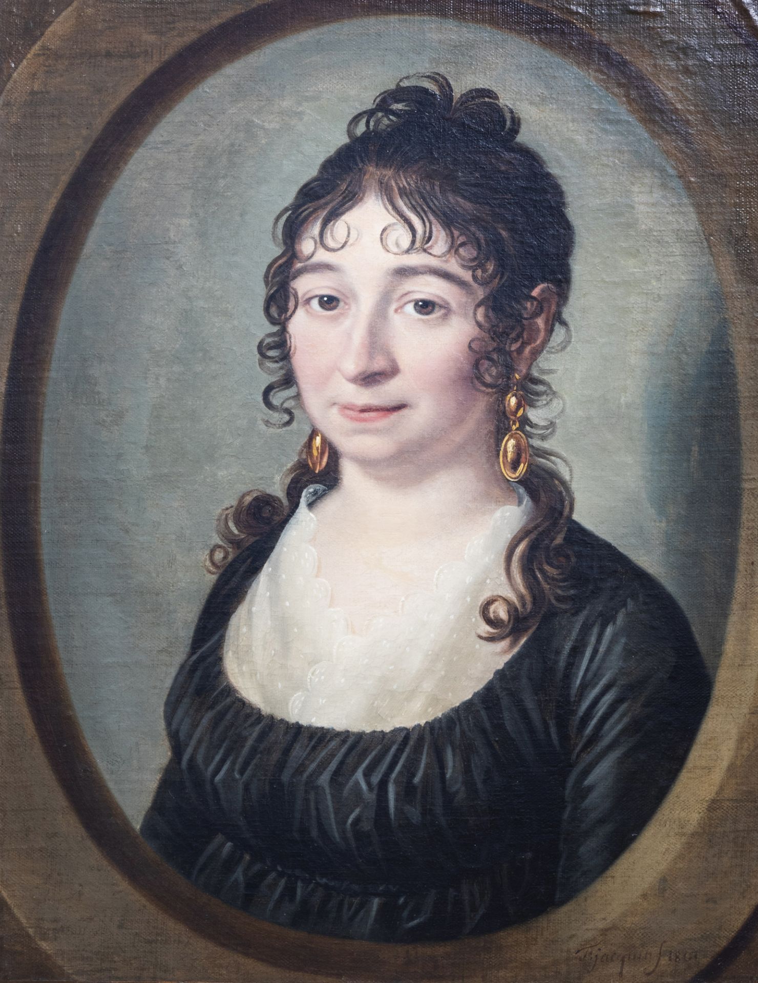Franois Jacquin (1756-1826): Portraits of L.B. Nillis and his wife Jeanne Marie Carolina Van Meerbe - Image 4 of 9