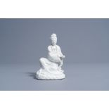 A Chinese blanc de Chine figure of Guanyin, 20th C.