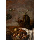 Sybrand Van Beest (1610-1674): Still life with fruits, oil on panel