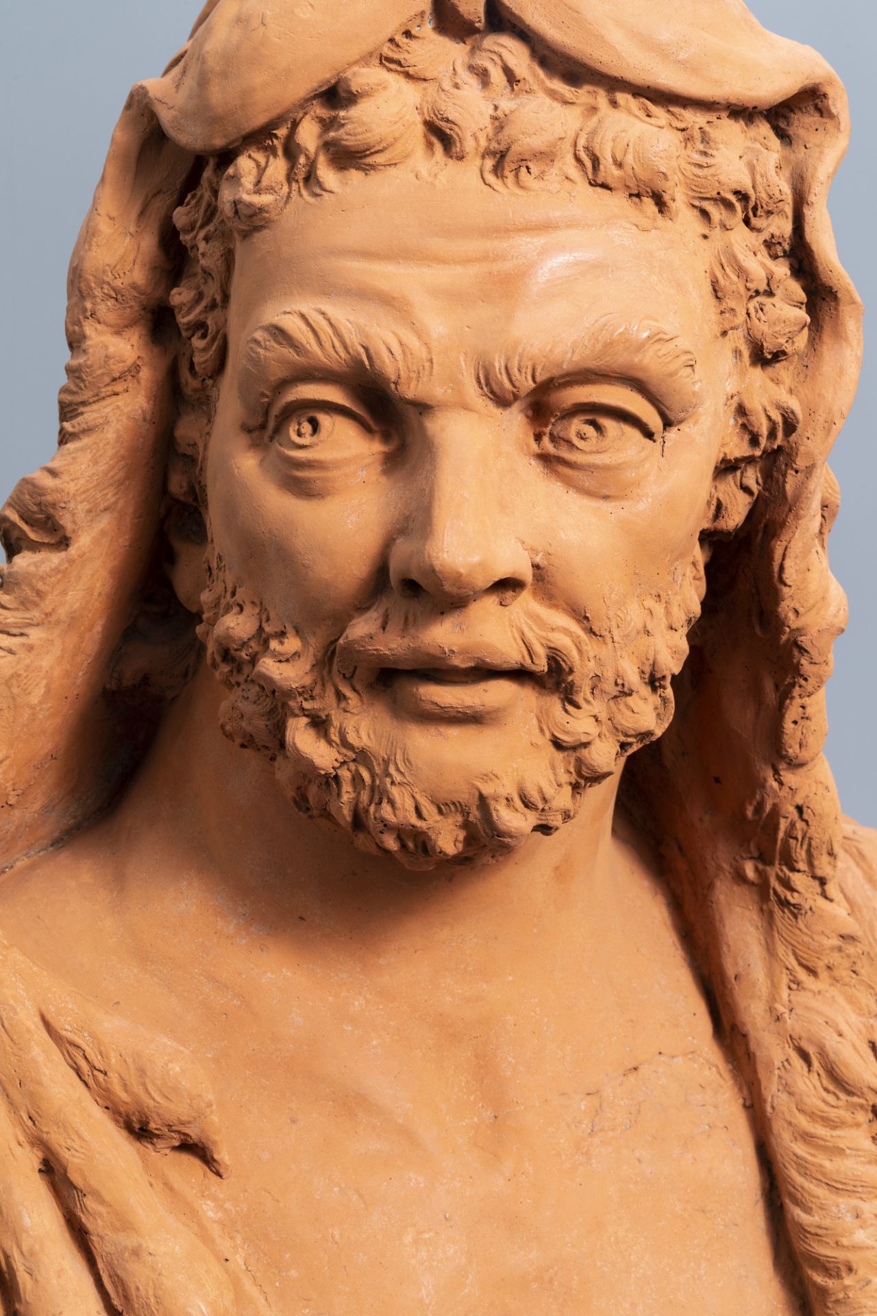 Flemish school, after Lucas Faydherbe (1617-1697): 'Hercules', terracotta, 19th C. - Image 2 of 9