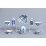 A varied collection of Chinese blue and white porcelain, 19th/20th C.