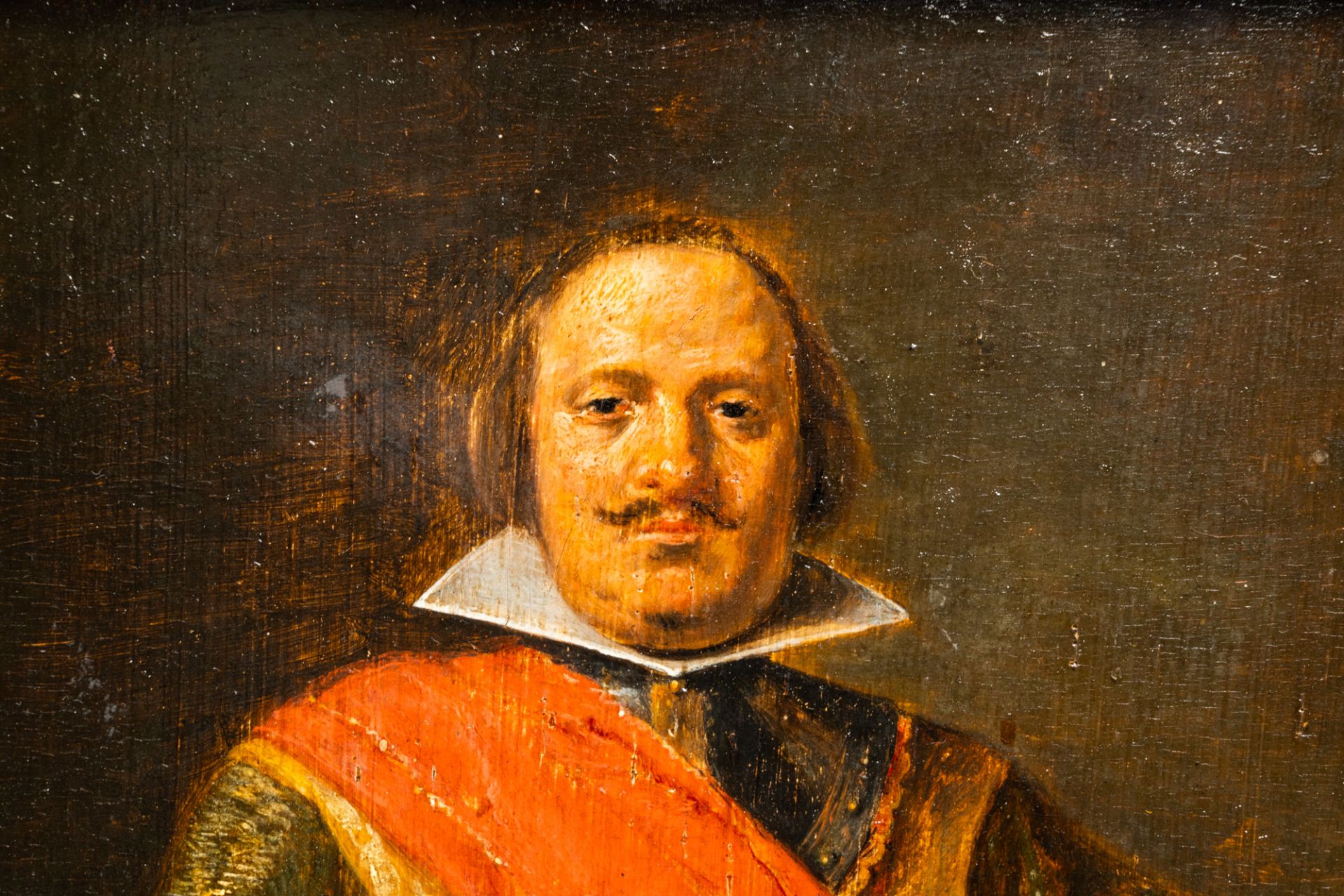Flemish school: Portrait of a gentleman, oil on panel, 17th C. - Bild 5 aus 6