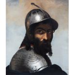 Claude Marie Dubufe (1790-1864): Portrait of a warlord, oil on canvas