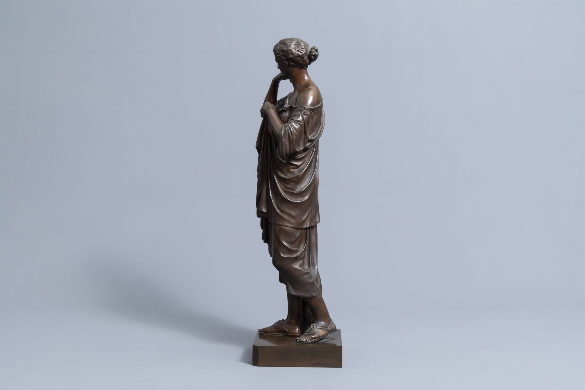 After the antique: Diana de Gabies, patinated bronze, 19th/20th C. - Image 5 of 7