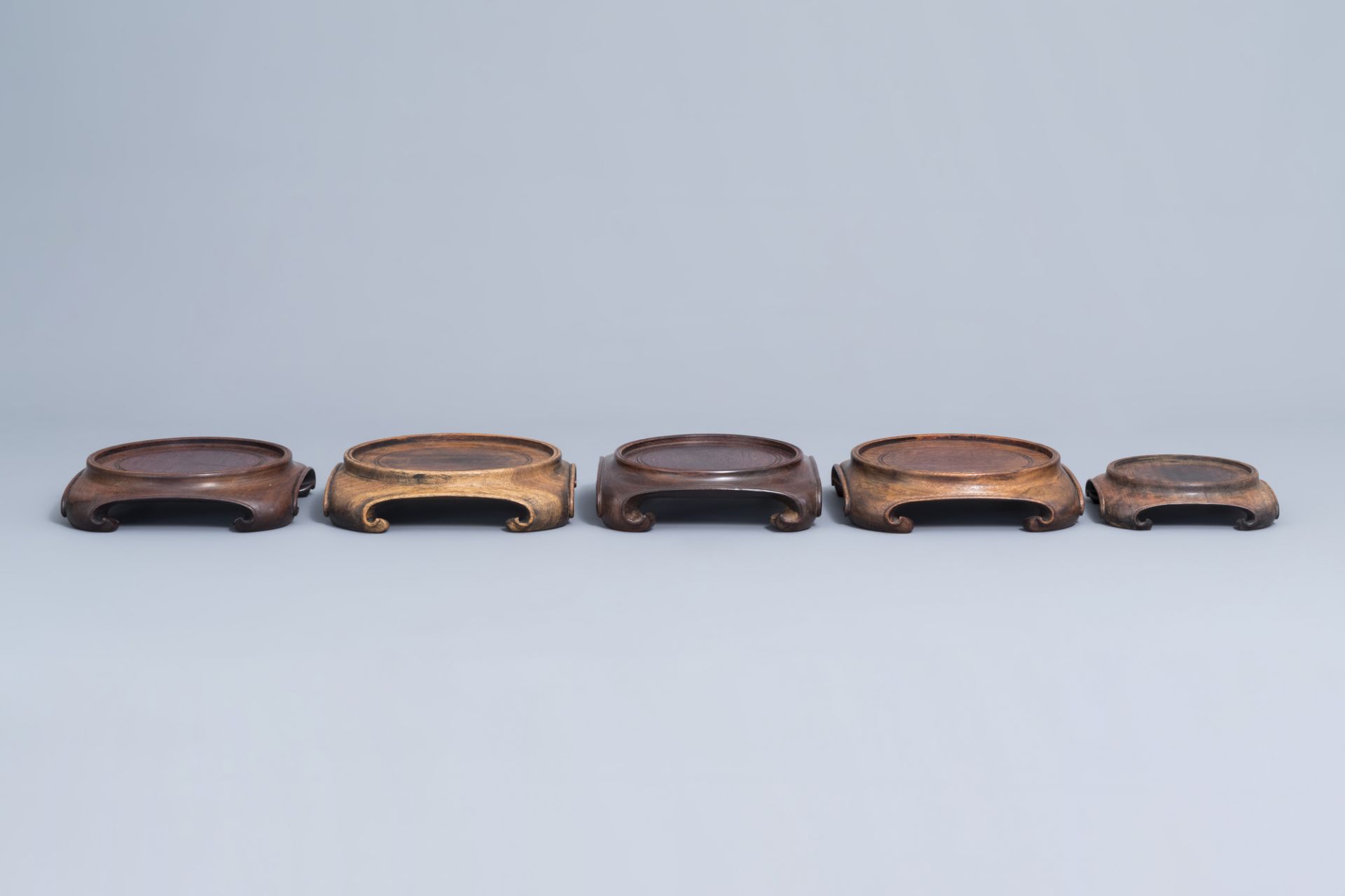 A collection of Chinese wooden stands, 19th/20th C. - Image 2 of 15