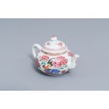 A Chinese famille rose 'rooster' teapot and cover, Yongzheng