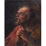 Italian school: Saint Peter, oil on canvas, 17th C.