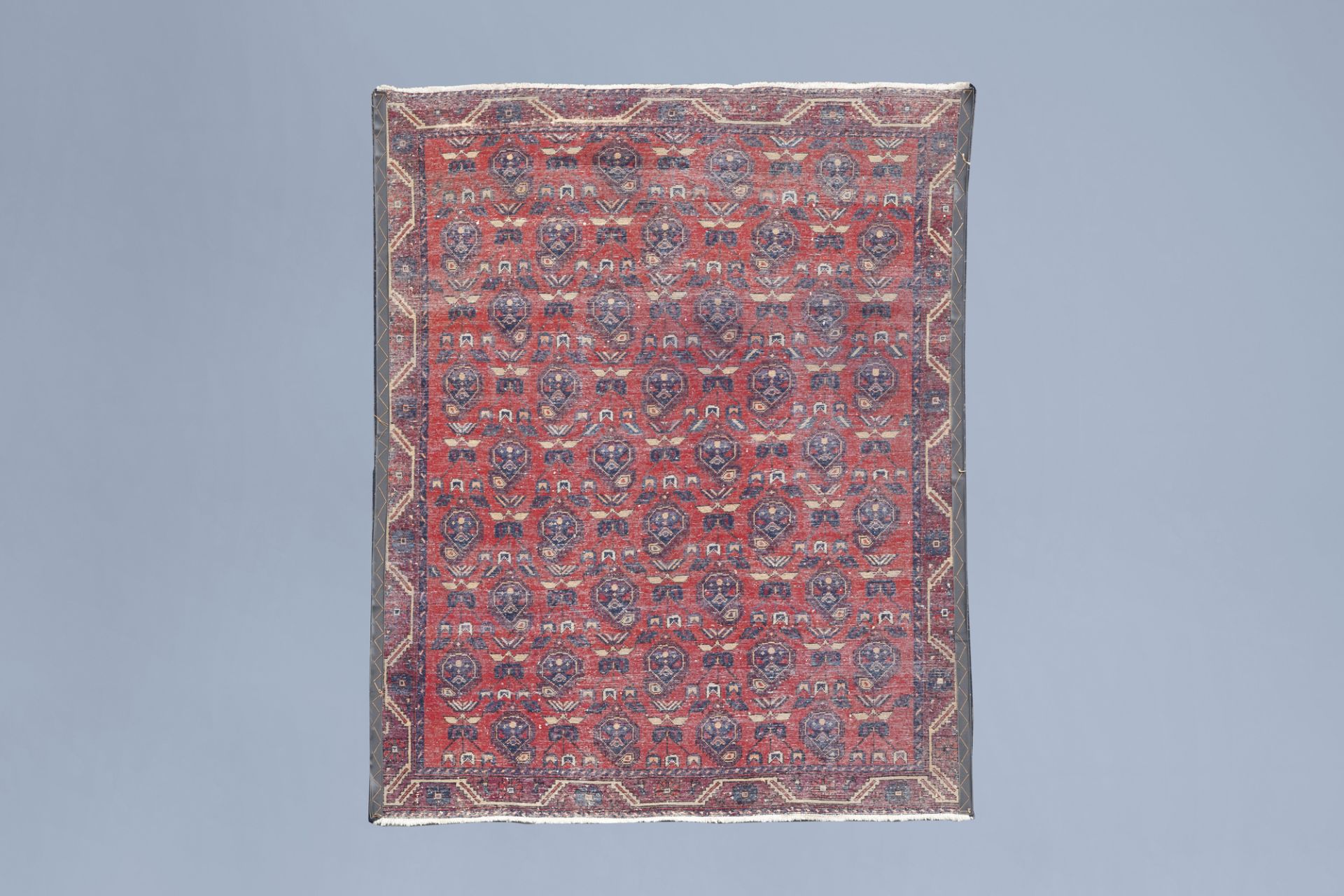 An Oriental Hamadan Boteh rug with floral design, wool on cotton, Iran, 20th C. - Image 2 of 3