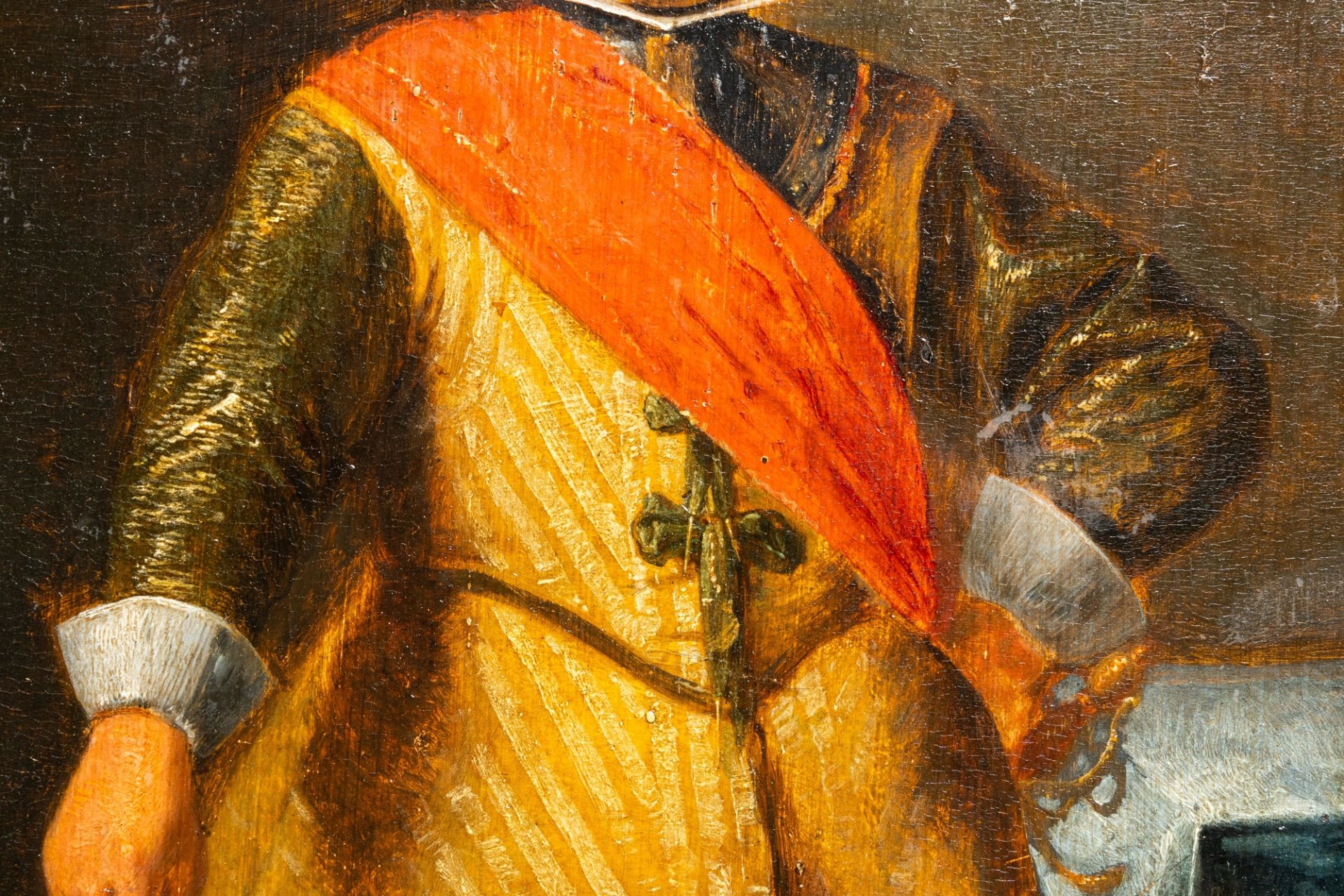 Flemish school: Portrait of a gentleman, oil on panel, 17th C. - Bild 6 aus 6