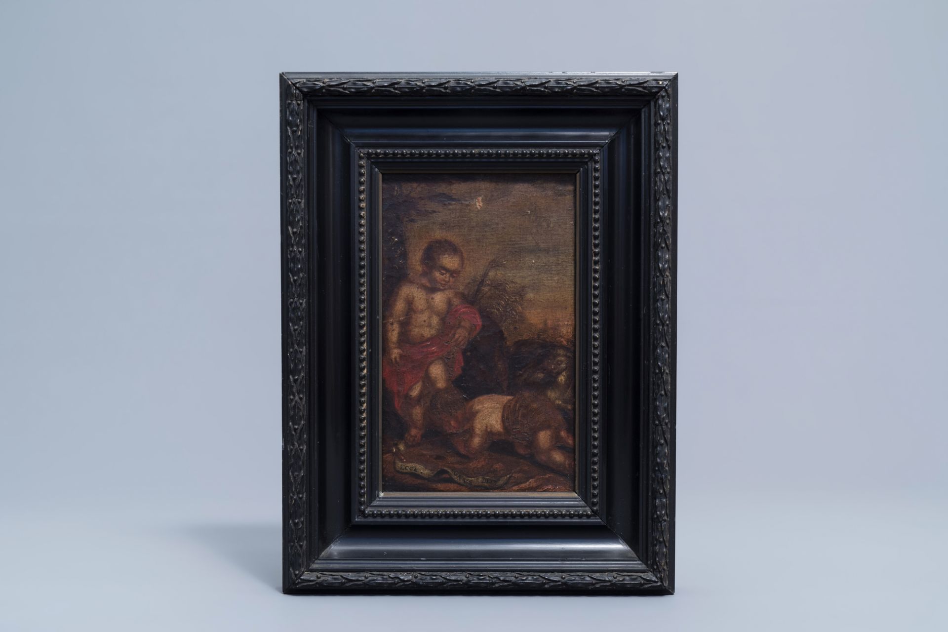 Flemish school, after Peter Paul Rubens (1577-1640): The Christ-child and John the Baptist as child - Bild 2 aus 4