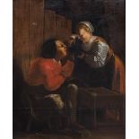 Flemish school, in the manner of Jan van der Venne (ca. 1616-1672): The shoemaker, oil on panel, 17t