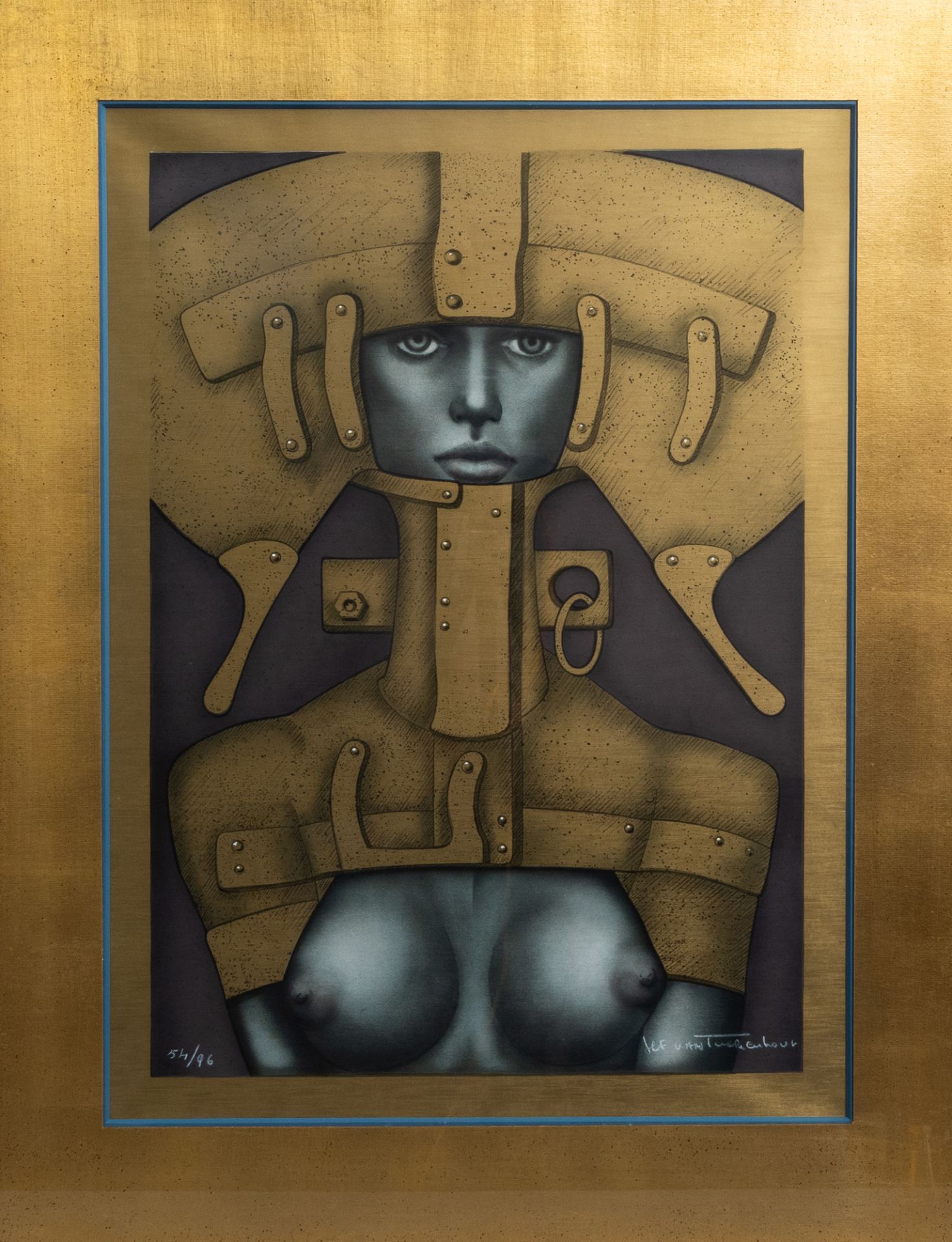 Felix Labisse (1905-1982): 'Judith', ed. E.A., and Jef Van Tuerenhout (1926-2006): Naked lady, ed. 5 - Image 4 of 10