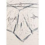 Antoni Tapies (1923-2012): 'Llambrac 12', serigraph, (1975)