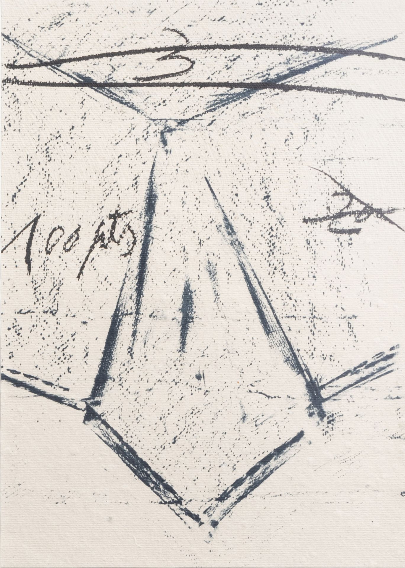 Antoni Tapies (1923-2012): 'Llambrac 12', serigraph, (1975)