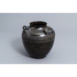 A Chinese bronze vase, four-character mark, Ming/Qing