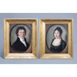 Franois Jacquin (1756-1826): Portraits of L.B. Nillis and his wife Jeanne Marie Carolina Van Meerbe