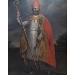 European school: Saint Fridianus, oil on canvas, 18th C.