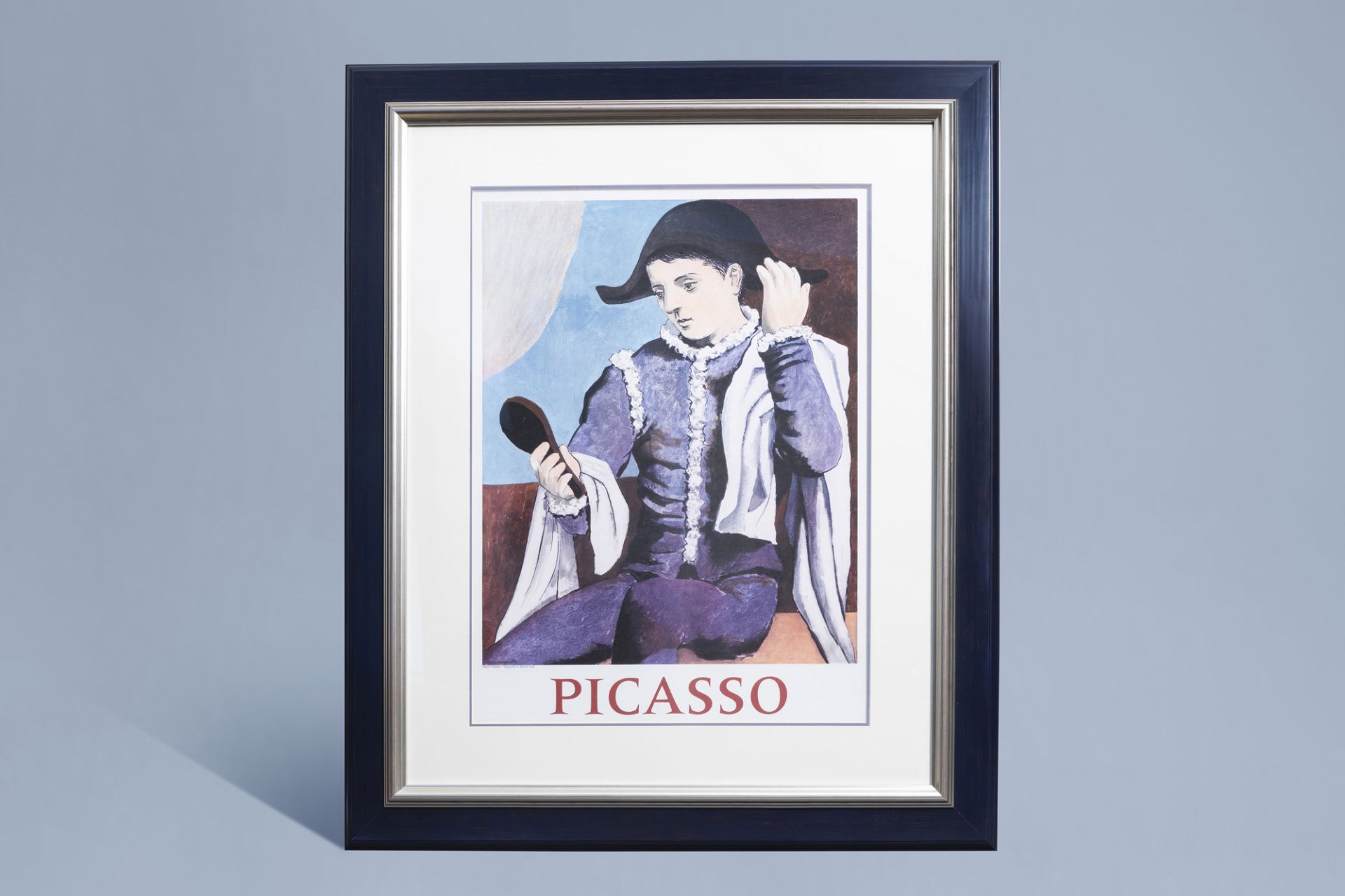 Pablo Picasso (1881-1973): 'Arlequin au miroir', print, (1971) - Image 2 of 6