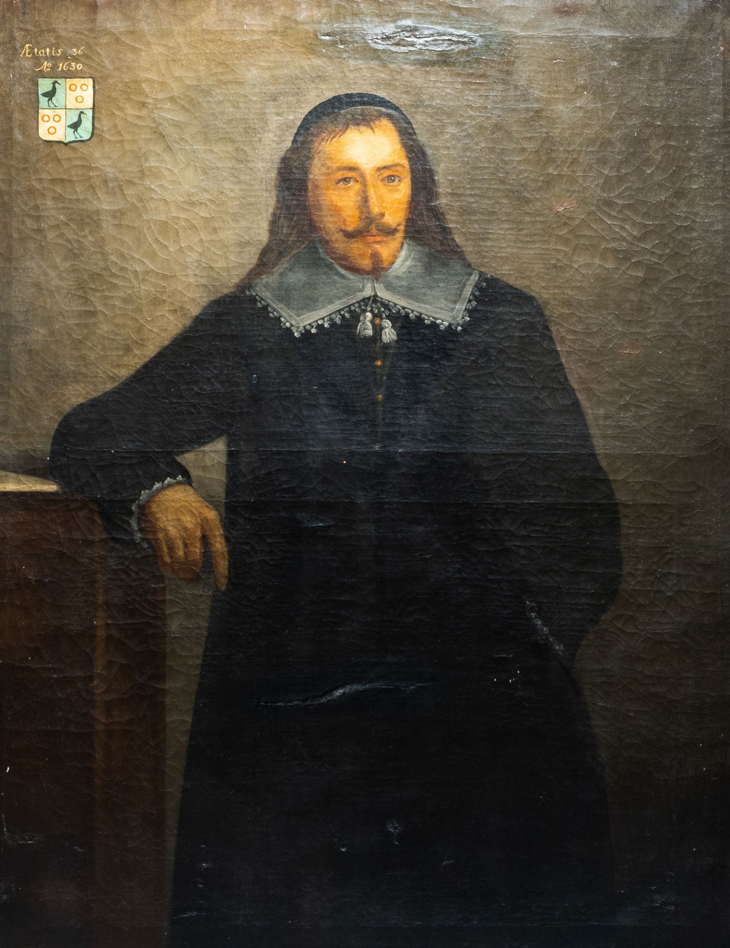 Flemish school, in the manner of Thomas De Keyser (1596-1667): Portret of a gentleman, oil on canvas