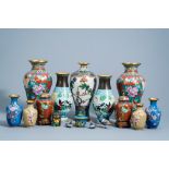 An extensive and varied collection of Chinese cloisonne wares, 20th C.