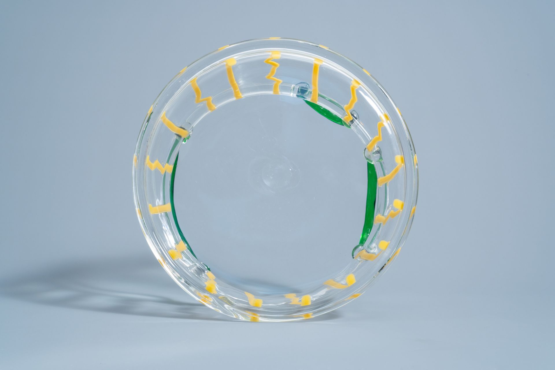 Ettore Sottsass (1917-2007): 'Aldebaran' Murano glass fruit bowl for Memphis Milano by Toso Vetri d' - Image 7 of 8