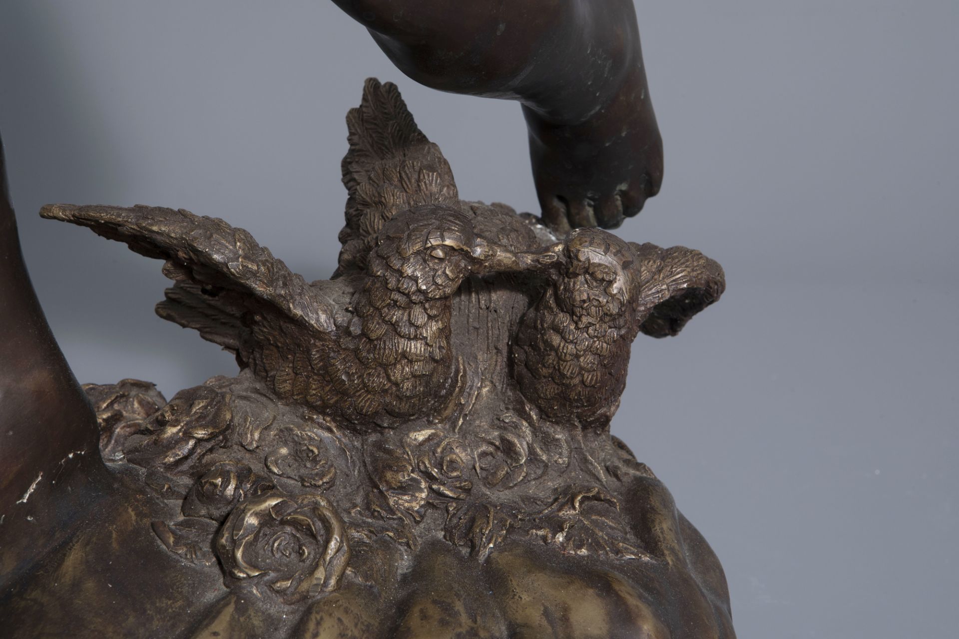 In the manner of Joseph d'Aste (1881-1945): Cupid, patinated bronze - Image 10 of 10