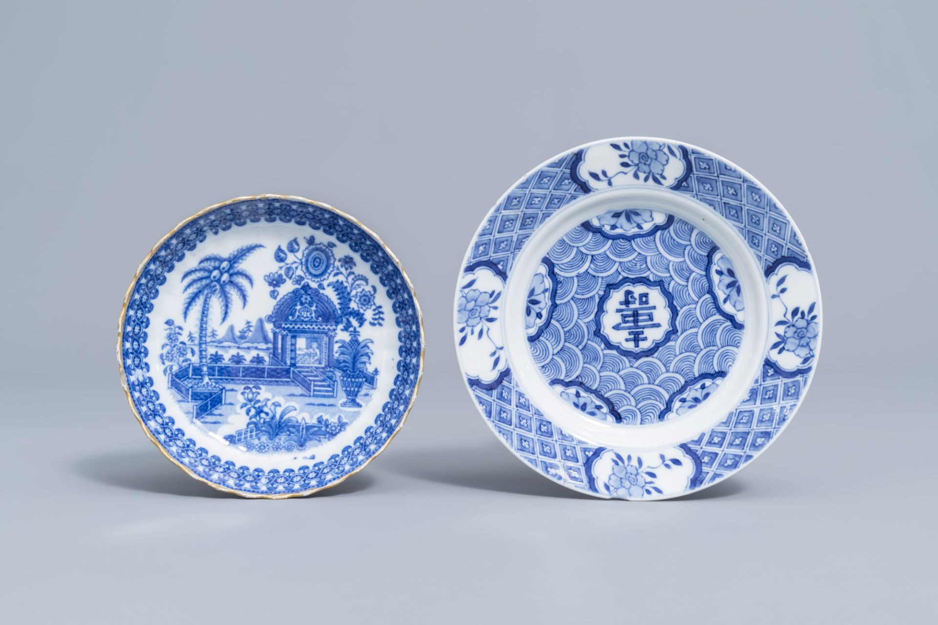 A varied collection of blue and white porcelain, Kangxi and later - Image 4 of 11