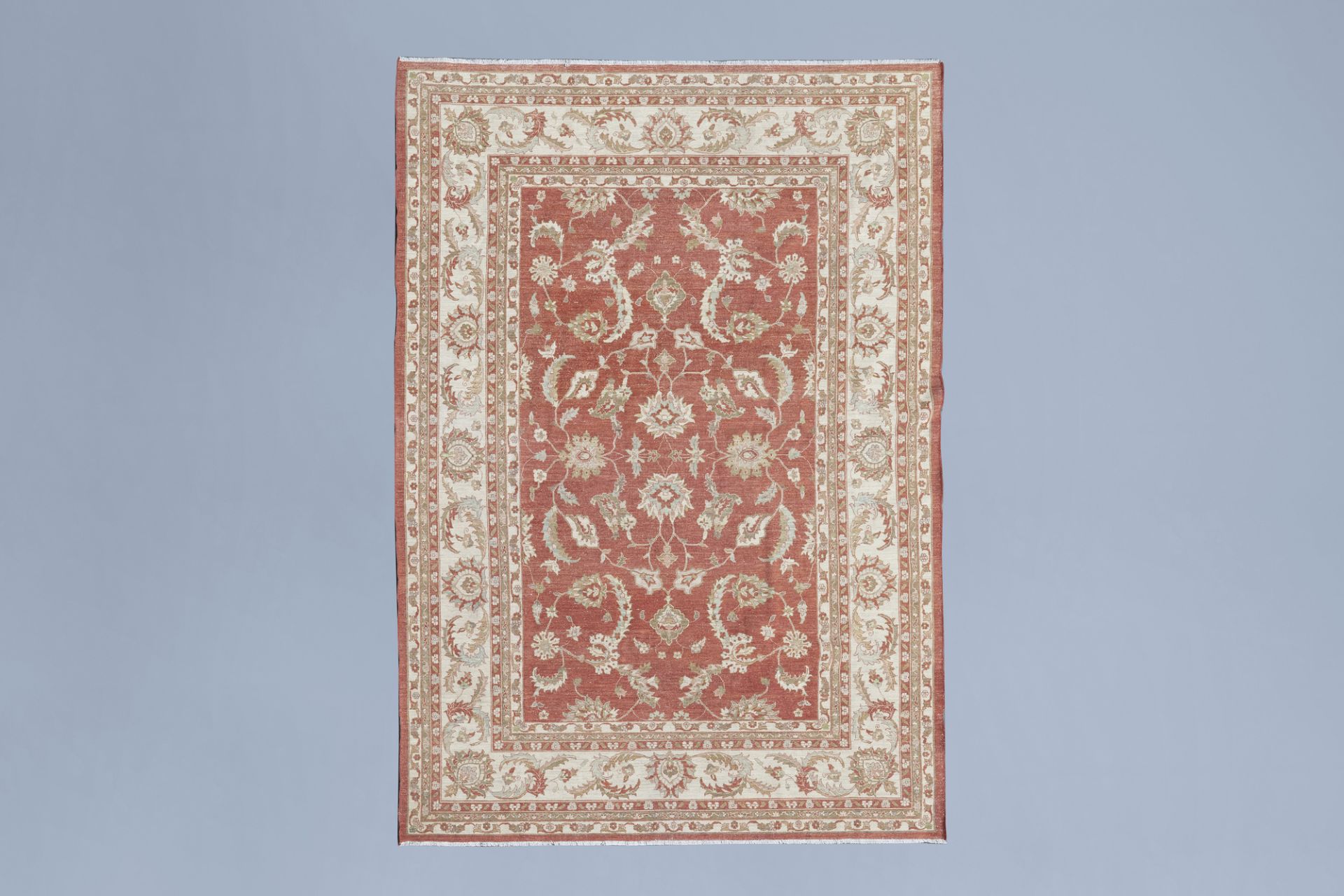 An Afghan rug with Ziegler design, wool on cotton, mid 20th C. - Image 2 of 3