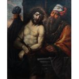 Flemish school: 'Ecce Homo', oil on canvas, 17th C.