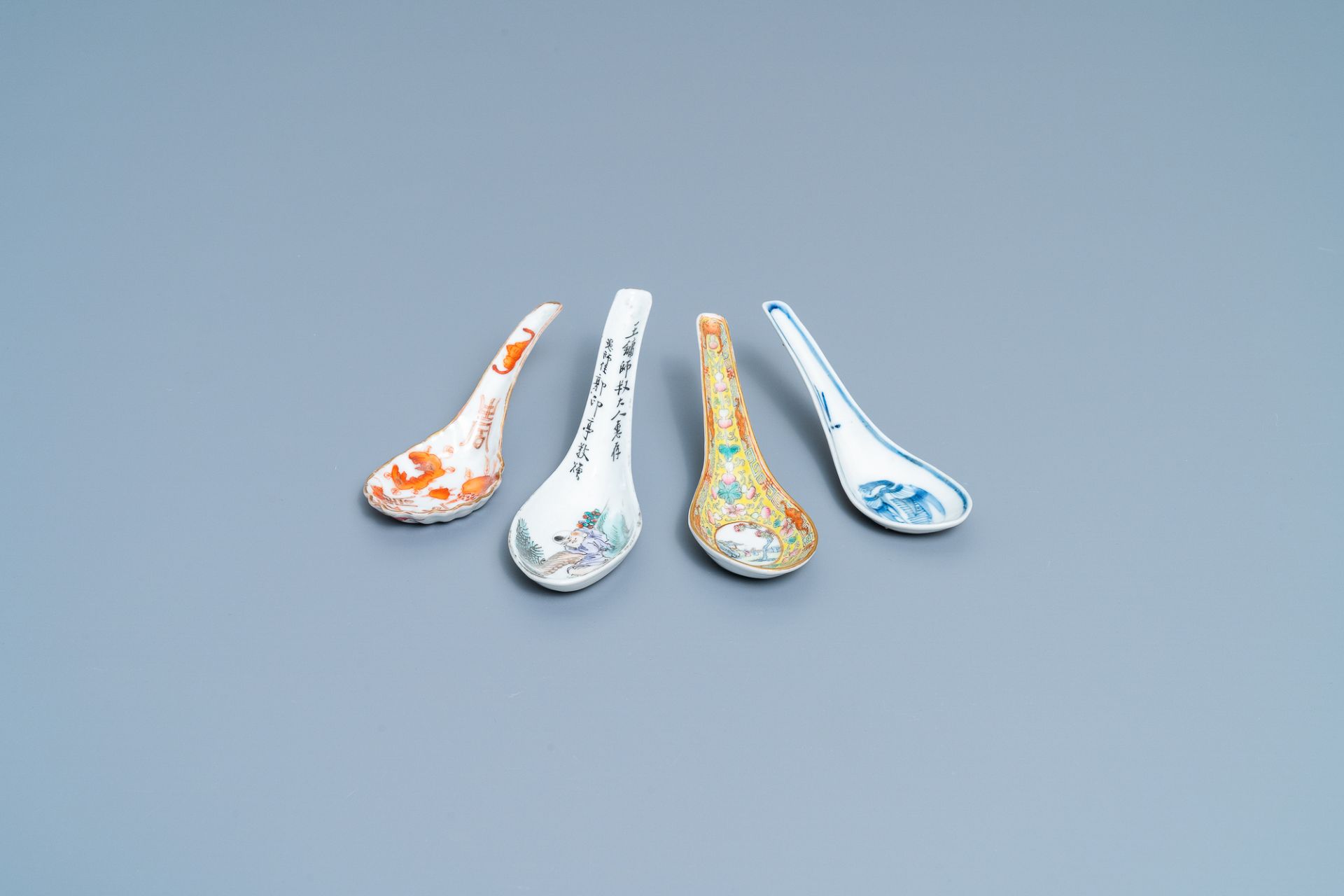 Four various Chinese spoons, 19th/20th C. - Image 2 of 6