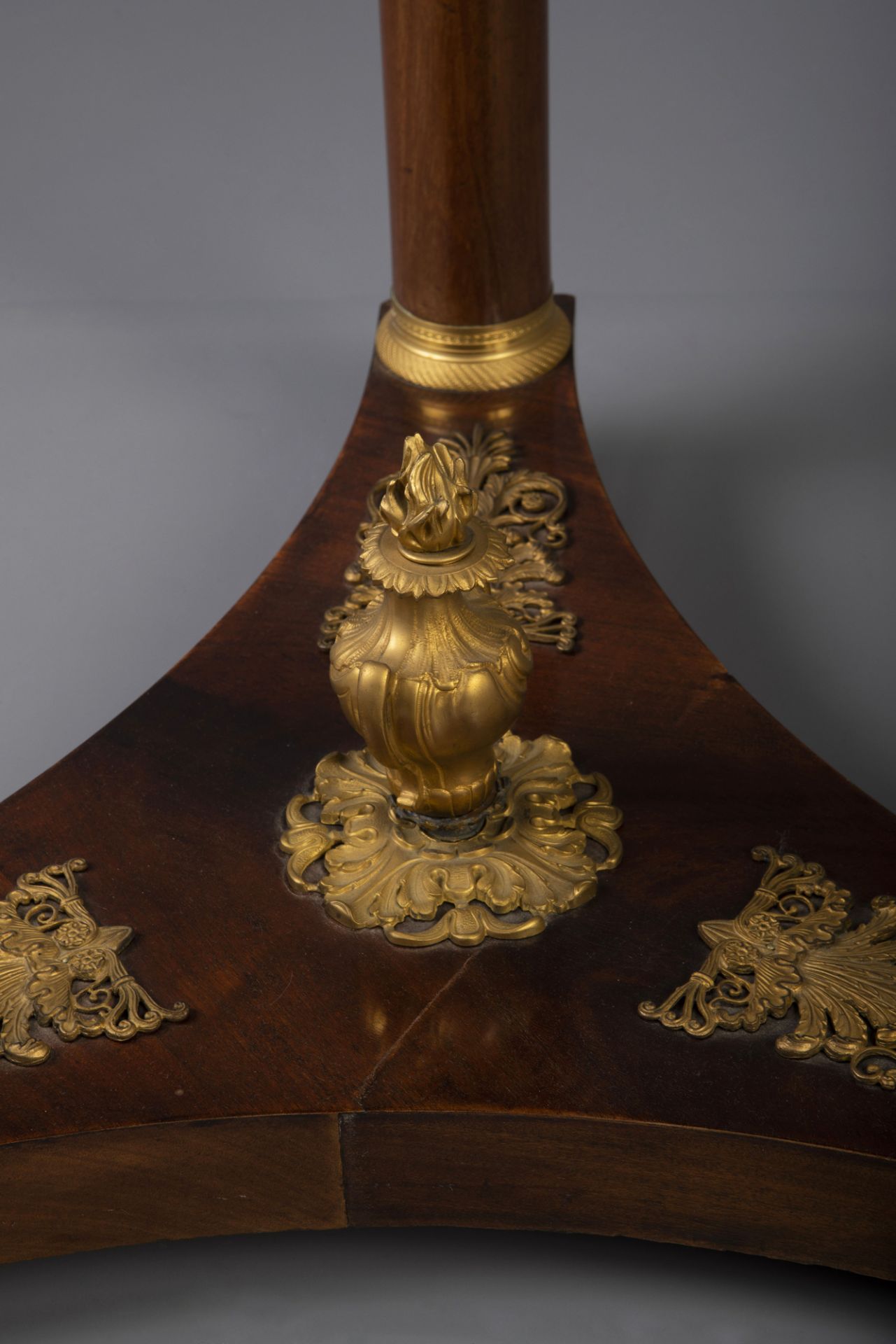 An imposing Empire style gilt bronze mounted mahogany and upholstered seven-piece salon set, France, - Image 27 of 34