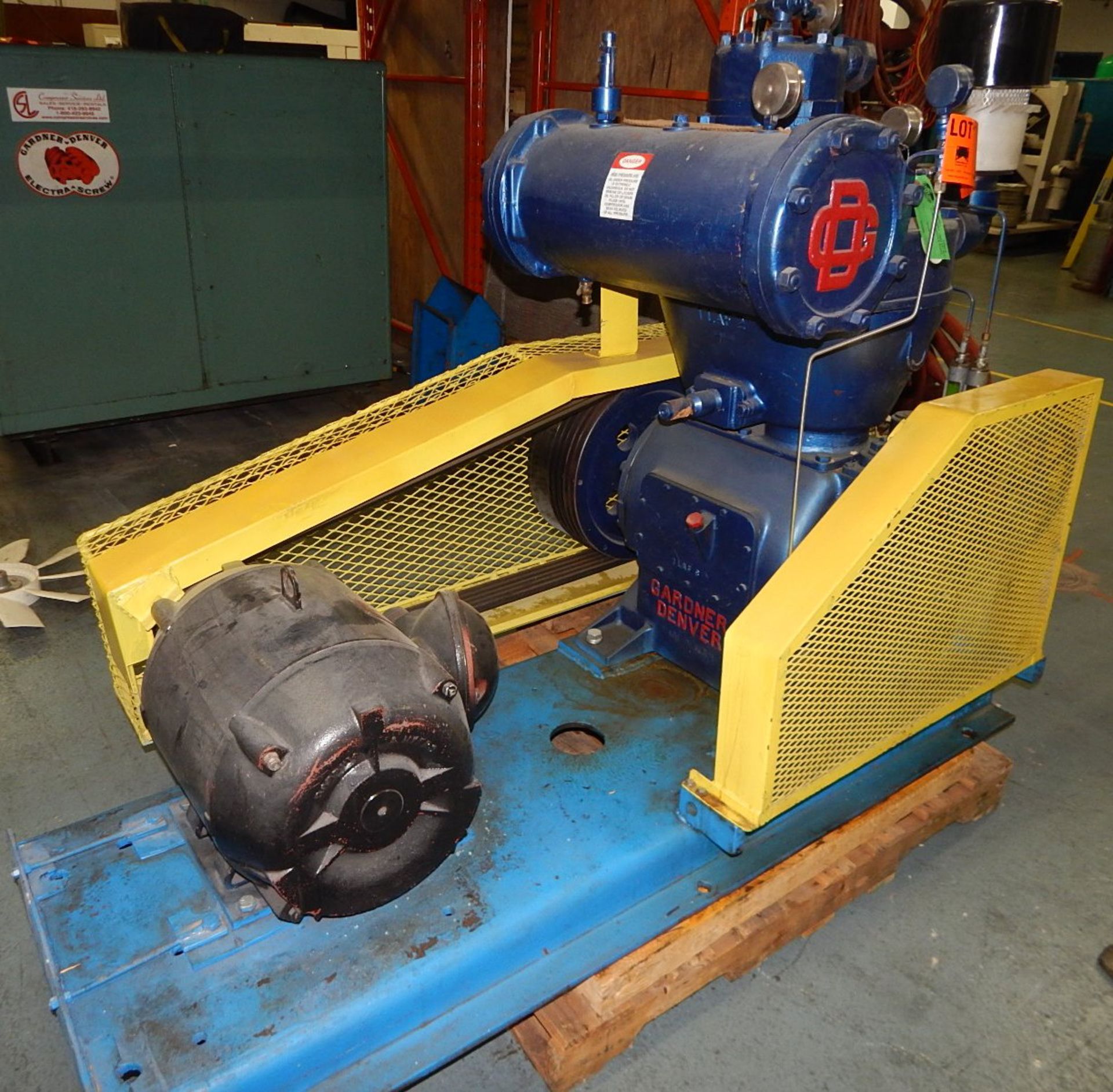 GARDNER DENVER PISTON-TYPE AIR COMPRESSOR WITH 40 HP, 1755 RPM, S/N: N/A (CI) [RIGGING FEE FOR - Image 2 of 5