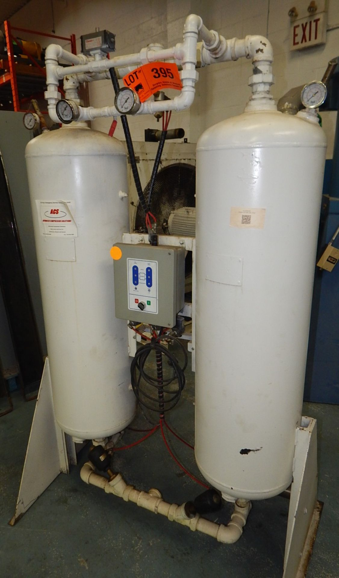 ULTRA AIR LFA-350 DESICCANT DRYER WITH 350 CFM, 200 PSI, S/N: N/A (CI) [RIGGING FEE FOR LOT #