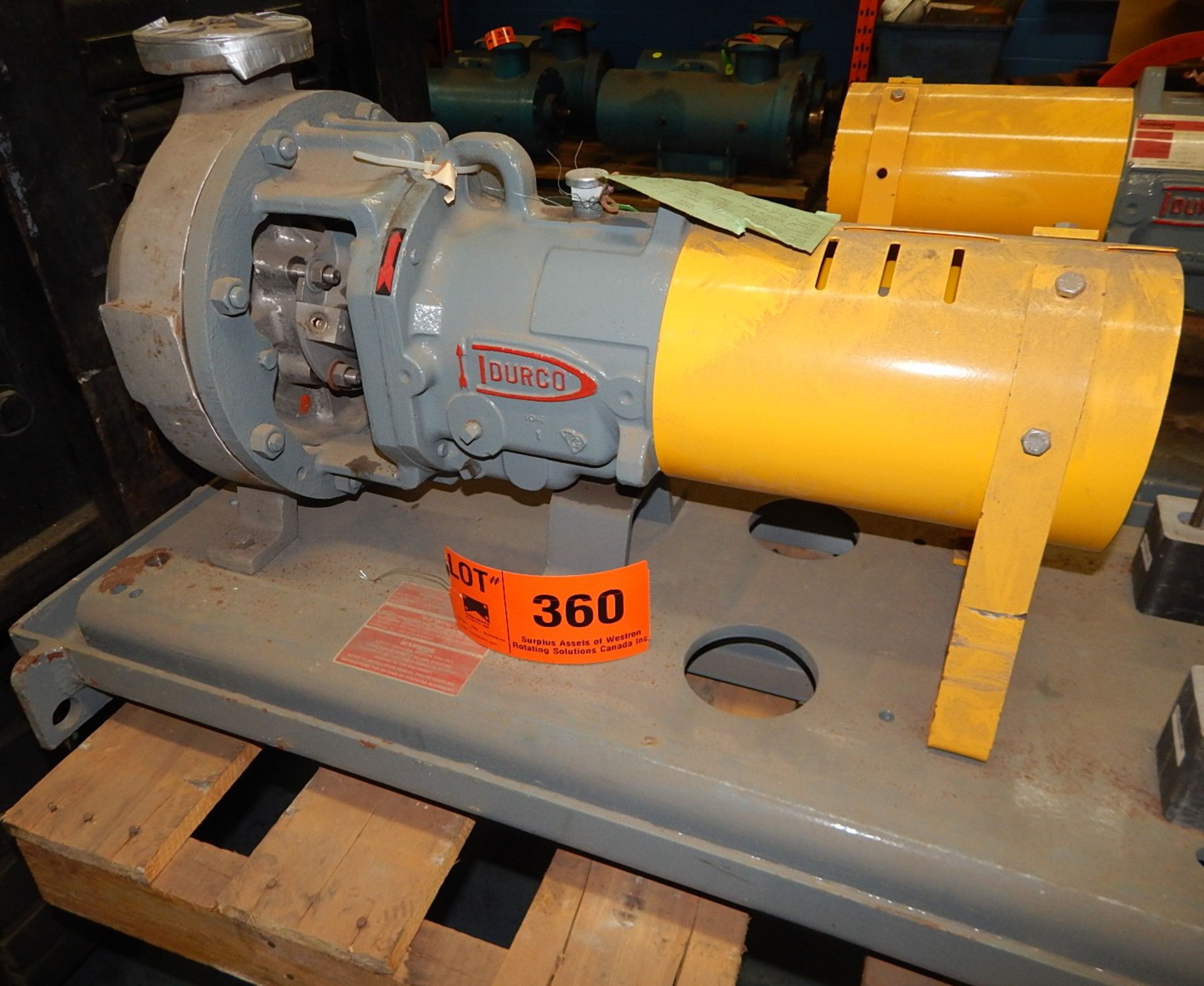FLOWSERVE 2K3X1.5-10ARV CENTRIFUGAL PUMP WITH 1700 RPM, 70 USGMP, S/N: B030232-16 (CI) [RIGGING