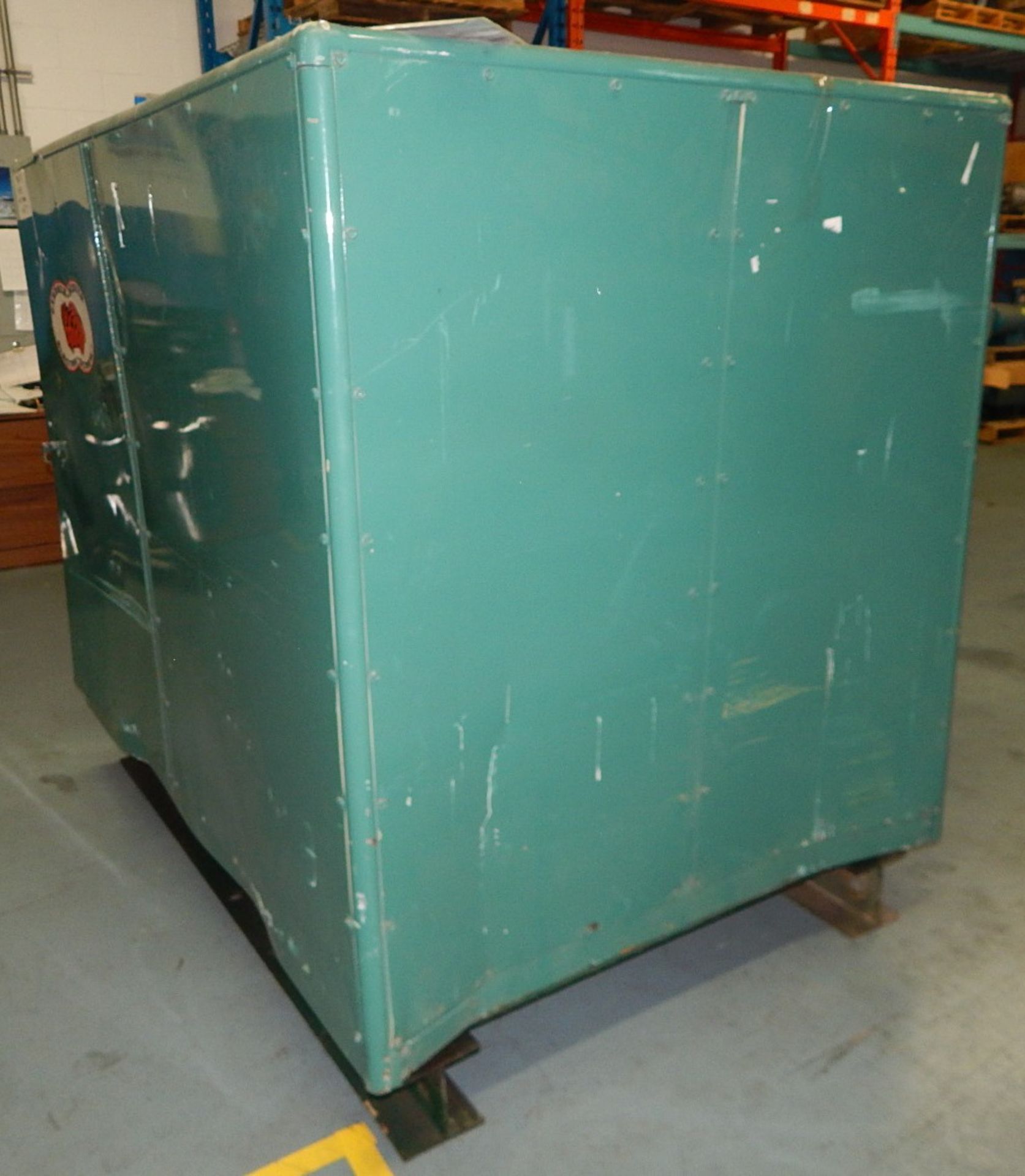 GARDNER DENVER ESMBE ROTARY SCREW AIR COMPRESSOR WITH 100 HP, 125 PSI, S/N: W19603 (CI) [RIGGING FEE - Bild 3 aus 6